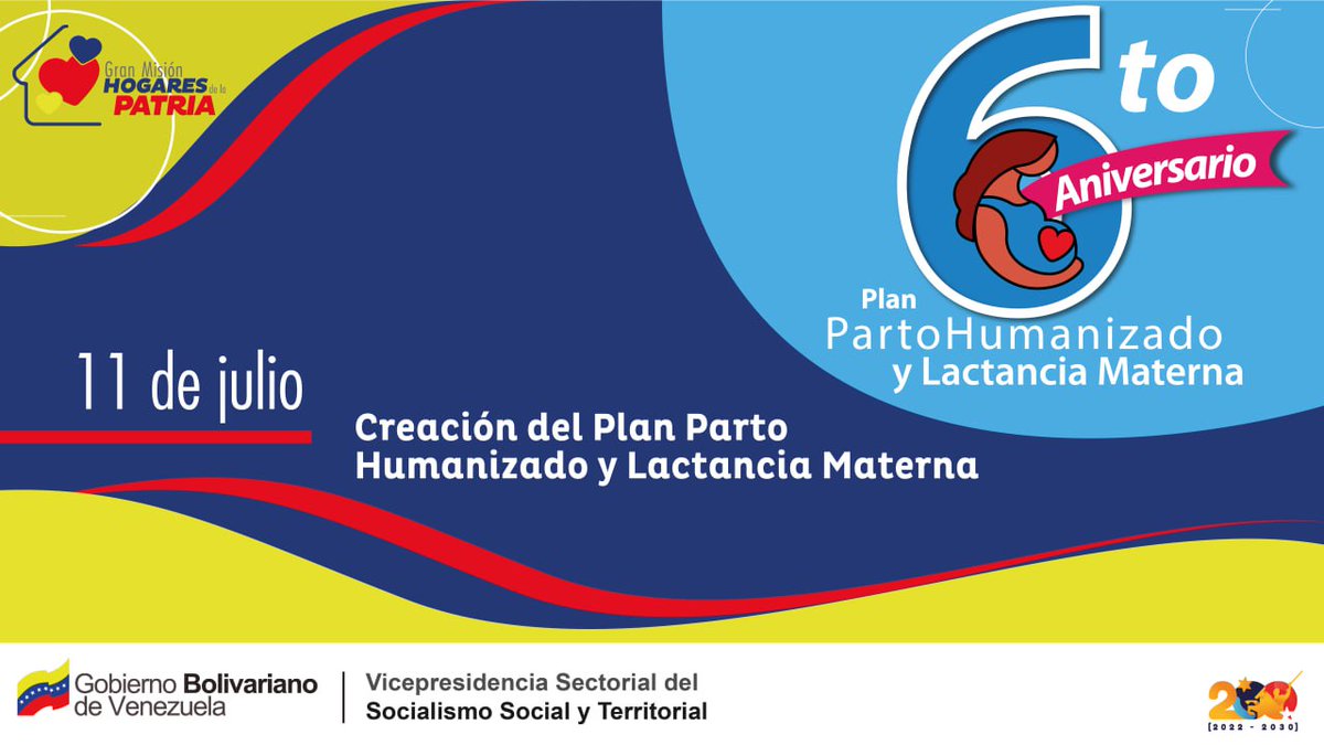 #Efemérides 📅 El Plan Nacional de Parto Humanizado, es una política integral de atención social del Gobierno Bolivariano, que tiene la premisa de brindar protección a la mujer, el mismo, orienta sus acciones a favor de las madres y el derecho humano a una maternidad segura