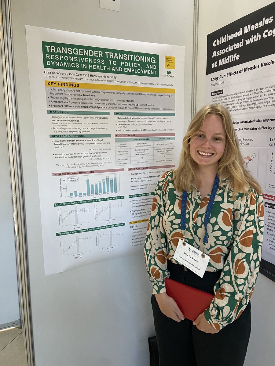 zylbyaedith's tweet image. Come and have a look at the fantastic research by @ElisaWeerd @healtheconomics #IHEA2023Congress Super interesting!