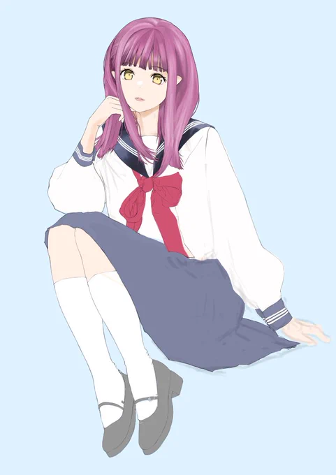 8日目です。描き込みしました。今日はちゃんと起きてました。 #模写 #イラスト練習中