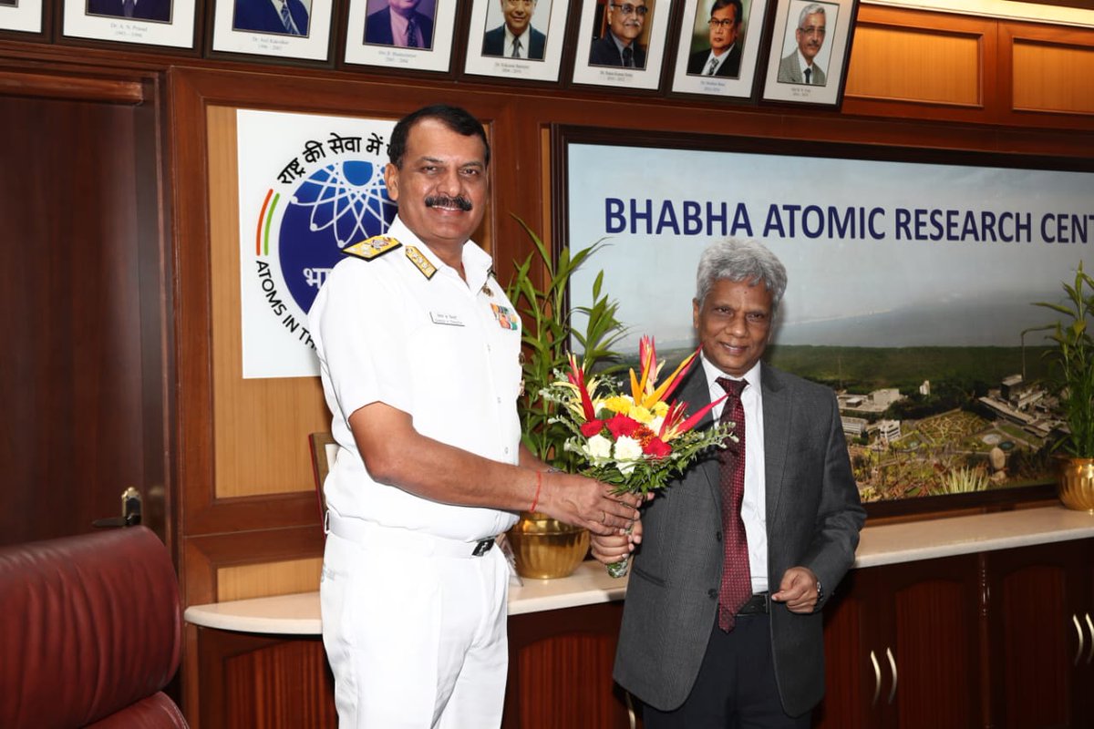 Western Naval Command (@in_wnc) on Twitter photo A tripartite memorandum of understanding (MoU) has been signed between #IndianNavy, #BARC and #ECIL, Hyderabad on 10 Jul 2023 in presence of VAdm Dinesh K Tripathi, #FOCINC #WNC and Dr Ajit Kumar Mohanty, Secretary Dept of Atomic Energy.
<a href="/DefenceMinIndia/">रक्षा मंत्री कार्यालय/ RMO India</a>
<a href="/AjaybhattBJP4UK/">Ajay Bhatt</a> A tripartite memorandum of understanding (MoU) has been signed between #IndianNavy, #BARC and #ECIL, Hyderabad on 10 Jul 2023 in presence of VAdm Dinesh K Tripathi, #FOCINC #WNC and Dr Ajit Kumar Mohanty, Secretary Dept of Atomic Energy.
<a href="/DefenceMinIndia/">रक्षा मंत्री कार्यालय/ RMO India</a>
<a href="/AjaybhattBJP4UK/">Ajay Bhatt</a>