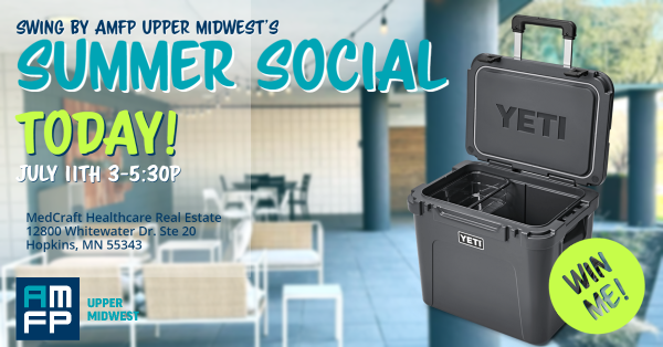 AMFP Upper Midwest (@amfp_midwest) on Twitter photo Swing by this afternoon for fun, food, networking and a chance to WIN! #healthcarefacilities #AMFP #summersocial #YetiCooler <a href="/MedCraft_Health/">MedCraft Healthcare</a>
bit.ly/3OYWypJ Swing by this afternoon for fun, food, networking and a chance to WIN! #healthcarefacilities #AMFP #summersocial #YetiCooler <a href="/MedCraft_Health/">MedCraft Healthcare</a>
bit.ly/3OYWypJ