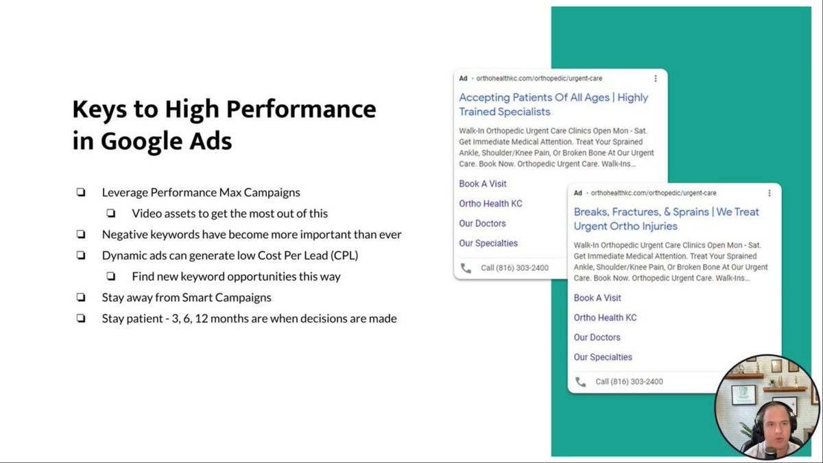 What are the main keys to enhancing performance and reducing cost per appointment on Google ads?

ecs.page.link/7t7gL 

#healthcare #healthcaremarketing #medicalmarketing