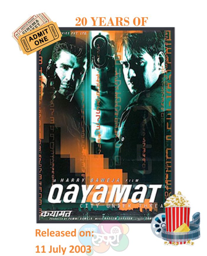 This Day That Year! #Qayamat 

#AjayDevgn #SunilShetty 
#SanjayKapoor #ArbaazKhan 
#IshaKoppikar #RiyaSen 
#NehaDhupia #AashishChaudhary 
#ChunkyPandey 

#HarryBaweja #NadeemShravan 
#Sameer 

#20YearsOfQayamat  

#20YearsOfNehaDhupia 

@arbaazSkhan
@Ri_flect