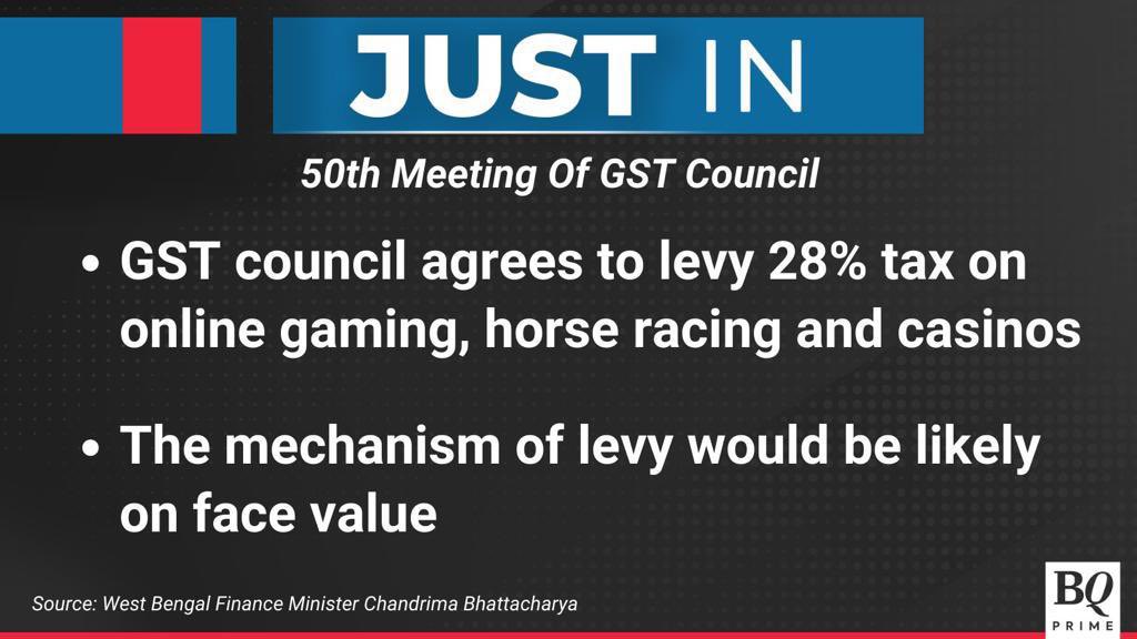 And illegal betting at 0% tax shall continue to thrive, @nsitharaman is the HEAD Tughlaq of all Finance Ministers ever #GSTCouncilMeeting