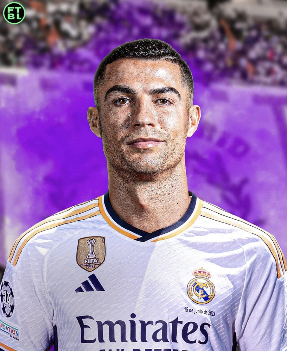 What would Cristiano Ronaldo look like in different clubs' kits?