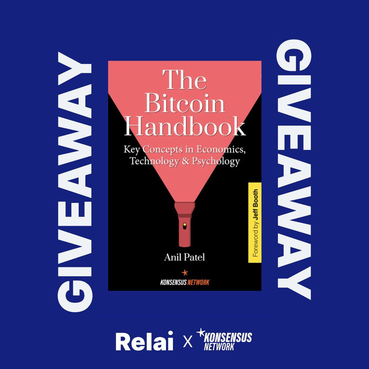 🎁Birthday giveaway! 🎁

We're partnering with <a href="/KonsensusN/">Konsensus Network 📚</a> to give away 20 of <a href="/anilpatel/"></a>'s 'The Bitcoin Handbook' to celebrate our 3rd birthday!

All you need to do to enter:

🔁Retweet this post 
📖Follow <a href="/KonsensusN/">Konsensus Network 📚</a> 
❓Tell us who you'd give this book to

And that's it! 

The