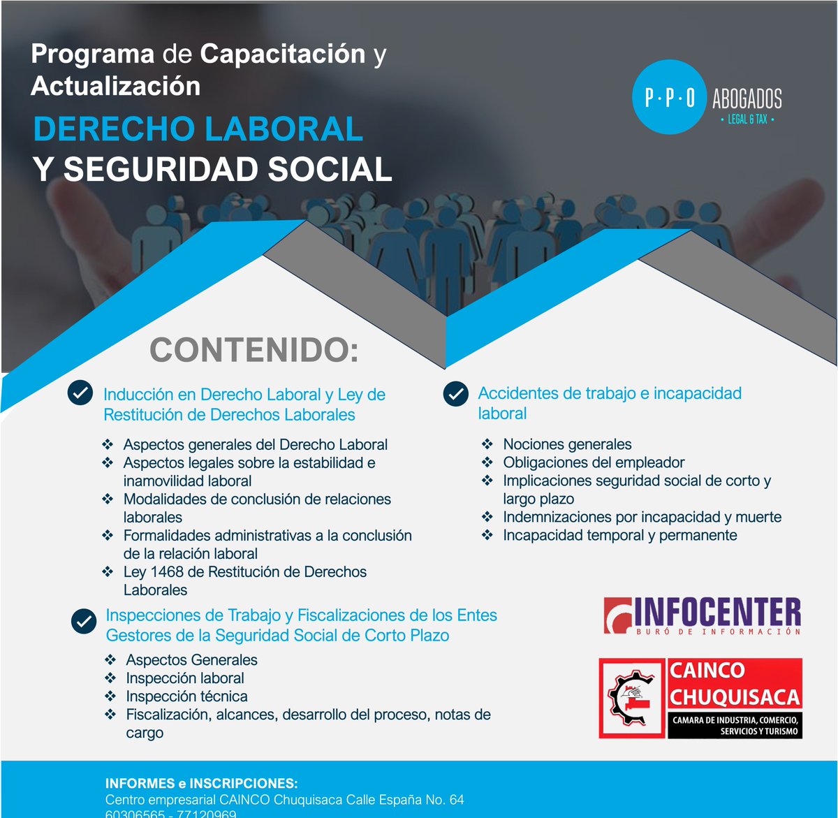 CaincoCh's tweet photo. 📢🎓 ¡No te pierdas nuestro Programa de Capacitación y Actualización en Derecho Laboral y Seguridad Social! 📚💼

Inscríbete 🗒️ en el siguiente enlace:
https://t.co/LNEXx4Labr 

#Capacitación #DerechoLaboral #SeguridadSocial #Actualización #PPO https://t.co/CiqgWrIgDG
