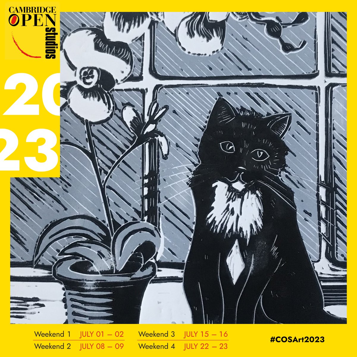 CamOpenStudios's tweet photo. Clare Trowell • Studio 231 • Weekends 3 &amp; 4. I make my linoprints in my garden studio and will be open weekends 3 &amp; 4. View my recent prints and see my technique in action. Prints, artist's books and a selection of cards will be available. Follow @ClareTrowell on Twitter. https://t.co/omNpXZc6p4