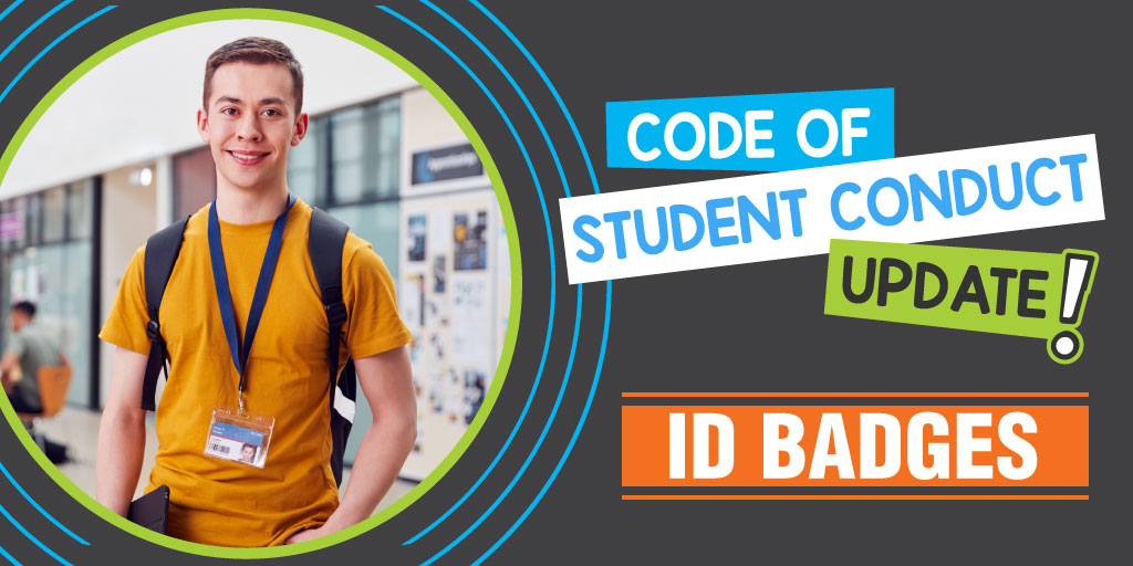 collierschools's tweet photo. NEW THIS YEAR…all students shall wear a school-issued photo identification (ID) badge, displayed on their person, in plain sight, at all times during the school day. https://t.co/Sm6so1px55 #CCPSSuccess https://t.co/C5cZmAnLt0