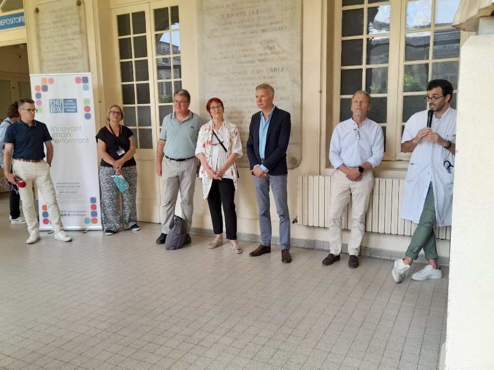Bénédicte Motte (@mottebenedicte) on Twitter photo L’ARS-NA-DD33 📣a assisté aujourd’hui à l’inauguration du nouveau service d'oncologie médicale du site Saint André du CHU de Bordeaux… des conditions d’accueil des patients et de travail pour les équipes repensées et optimisées👏🏻👍🏻<a href="/CHUBordeaux/">CHU de Bordeaux</a> <a href="/ARS_NA_DD33/">ARS_NA_Gironde</a> <a href="/Bordeaux/">Bordeaux</a> L’ARS-NA-DD33 📣a assisté aujourd’hui à l’inauguration du nouveau service d'oncologie médicale du site Saint André du CHU de Bordeaux… des conditions d’accueil des patients et de travail pour les équipes repensées et optimisées👏🏻👍🏻<a href="/CHUBordeaux/">CHU de Bordeaux</a> <a href="/ARS_NA_DD33/">ARS_NA_Gironde</a> <a href="/Bordeaux/">Bordeaux</a>
