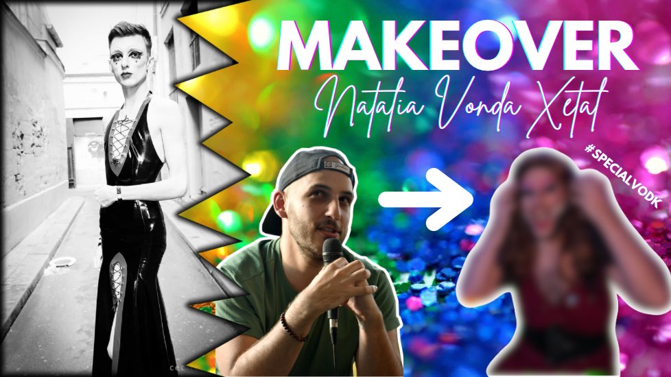 Vous pouvez retrouver la rediffusion du makeover avec <a href="/NVondabitch/">Natalia VonDabitch</a> sur YouTube : youtu.be/ledL0nProyQ

On y parle du milieu drag, de militantisme, et de plein d’autres trucs ! 🌈