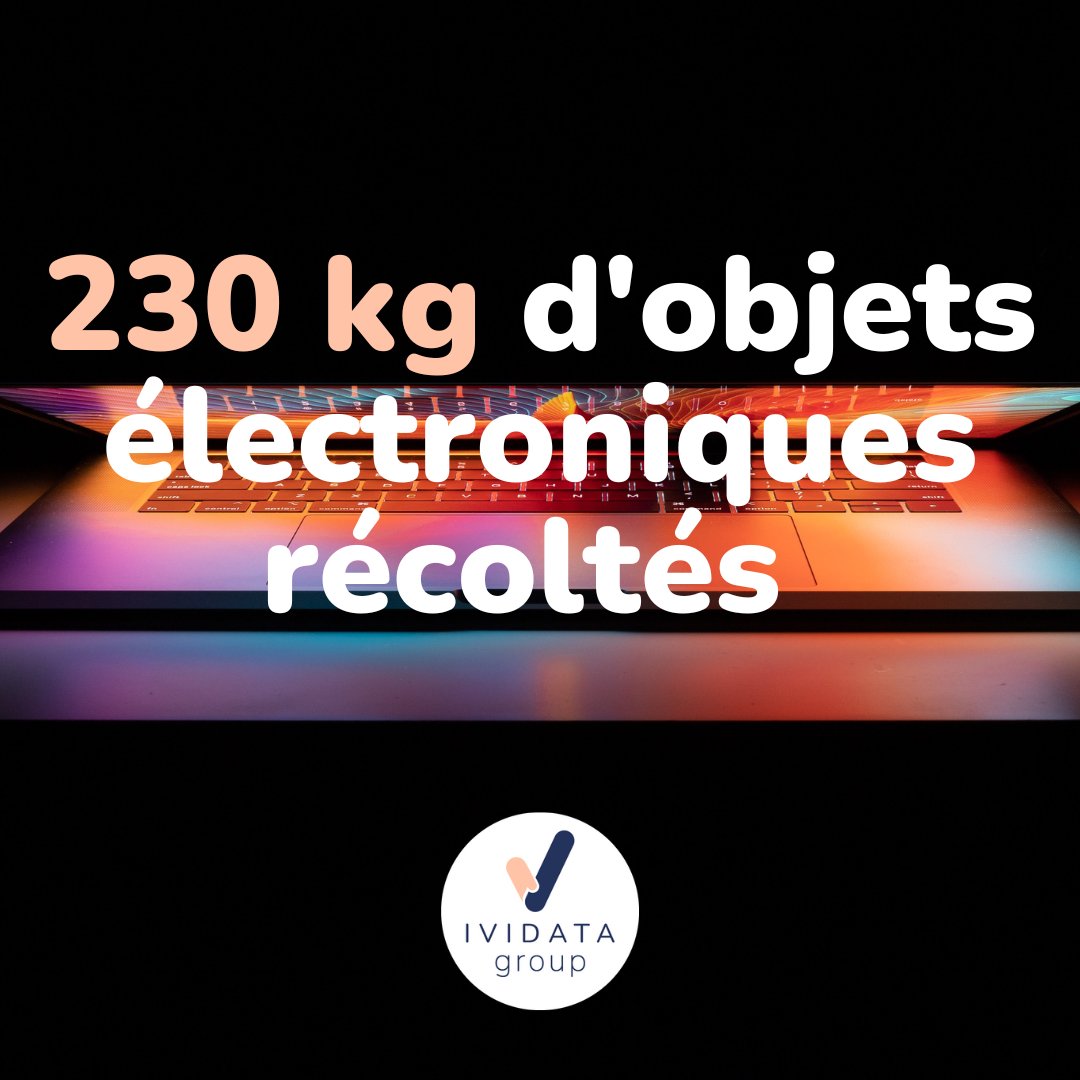A l’occasion de la Journée mondiale du nettoyage numérique, nous avons organisé une semaine de sensibilisation sur le #numérique responsable. Des bacs à collecte d’objets numériques étaient installés.

227 kg de matériel ont été collectés, dont 95% recyclés et 25% en réemploi !