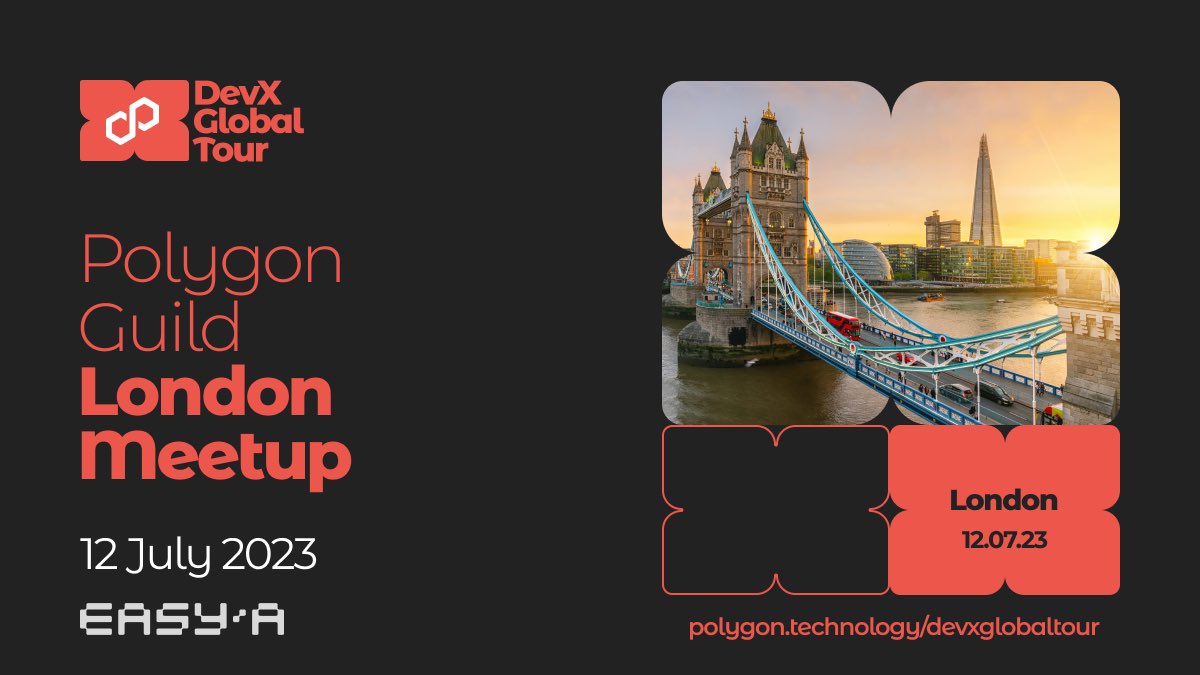 easya_app's tweet photo. You’ve heard “bear markets are the best time for building” countless times. But why exactly? 🐻

Hear why IRL from our legendary speakers flying in for our @0xPolygonDevs London Developer Day tomorrow!

Tickets are sold out so arrive early to secure your seat! 🍿 https://t.co/sG3A6mJARJ