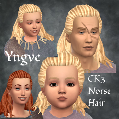 MedievalSims4's tweet photo. Two CK3 Hairs: Yngve &amp; Yrsa for your Norse Sims
https://t.co/QC6SNfyc70
or
https://t.co/QSWF4wAfI2
https://t.co/Fz8WwhisCa
#Sims4 #Sims4Cc #sims4vikings
#sims4medieval https://t.co/QjtwhuAgja