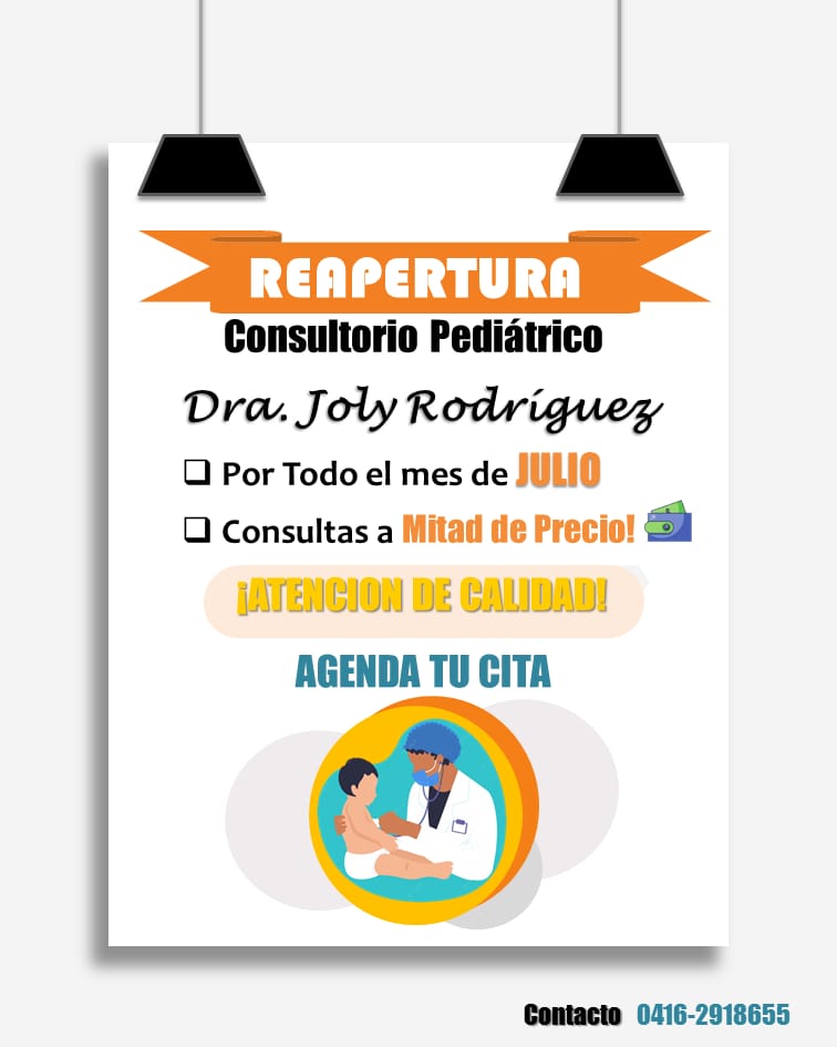 SoyLauraiQue's tweet photo. #ServicioPublico #Medicina #Consultas #Pediatra 
SI ESTAS EN LA ISLA DE MARGARITA! y quieres saber cómo está tu niñ@, si está creciendo, tiene buen peso, y demás. NO puedes desaprovechar este mes de JULIO, por reapertura de consultorio, consultas pediátricas a MITAD DE PRECIO💸 https://t.co/OK12U46AOl
