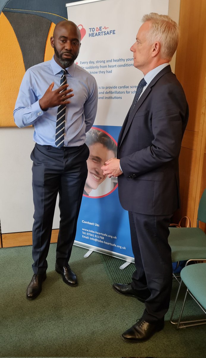 Rob Butler (@robbaylesbury) on Twitter photo Good to attend an important event in Parliament organised by <a href="/TOBEHEARTSAFE/">ToBe-Heartsafe</a>
aiming to reduce the number of young people dying from undetected heart conditions.
Discussed what needs to change with former footballer Fabrice Muamba, who suffered a cardiac arrest on the pitch Good to attend an important event in Parliament organised by <a href="/TOBEHEARTSAFE/">ToBe-Heartsafe</a>
aiming to reduce the number of young people dying from undetected heart conditions.
Discussed what needs to change with former footballer Fabrice Muamba, who suffered a cardiac arrest on the pitch