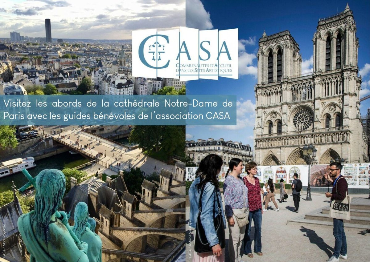 parisparisguide's tweet photo. #Summer in #Paris. Notre-Dame de Paris Cathedral and @GuidesCASA  volunteer guides offer you free tours around the cathedral (duration : about one hour): https://t.co/SA8RnWBIbO
En, Fr, It, Esp. @notredameparis.
The meeting point is in @notredameparis' square. https://t.co/jGyZl0jrZd