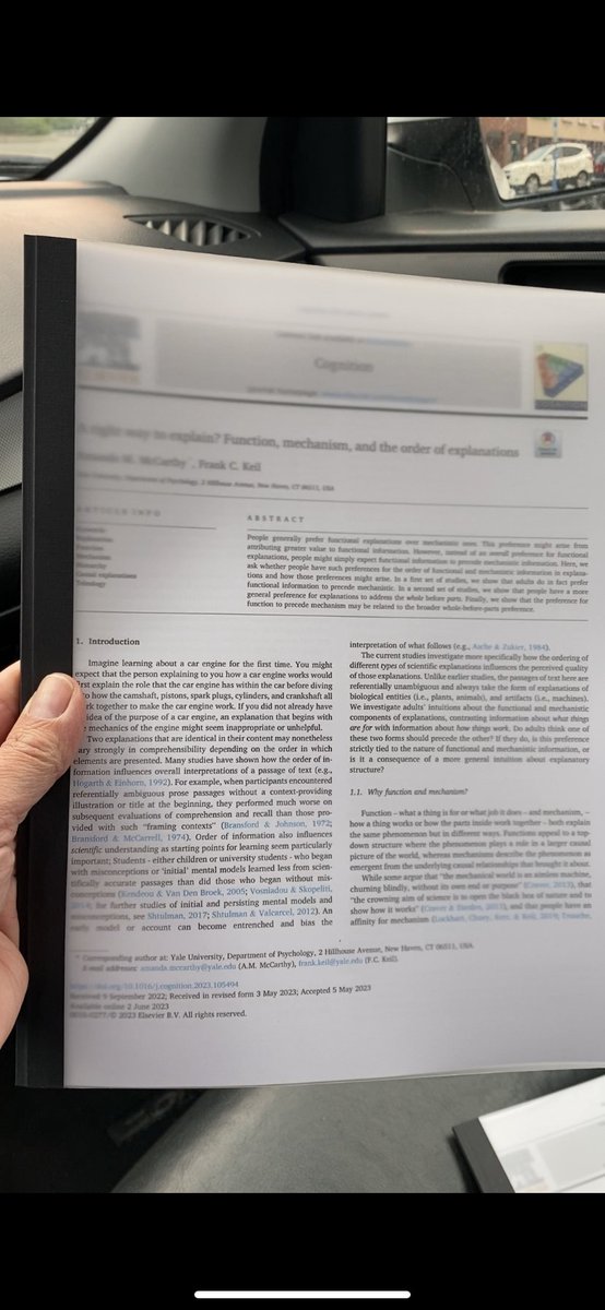 mandymichelle4's tweet photo. My first first-author paper is out in Cognition! You can a) read it here: https://t.co/svm5rjehKO
and b) appreciate that my supportive mom had a copy printed and bound: 
1/4 https://t.co/fcKCZaZles