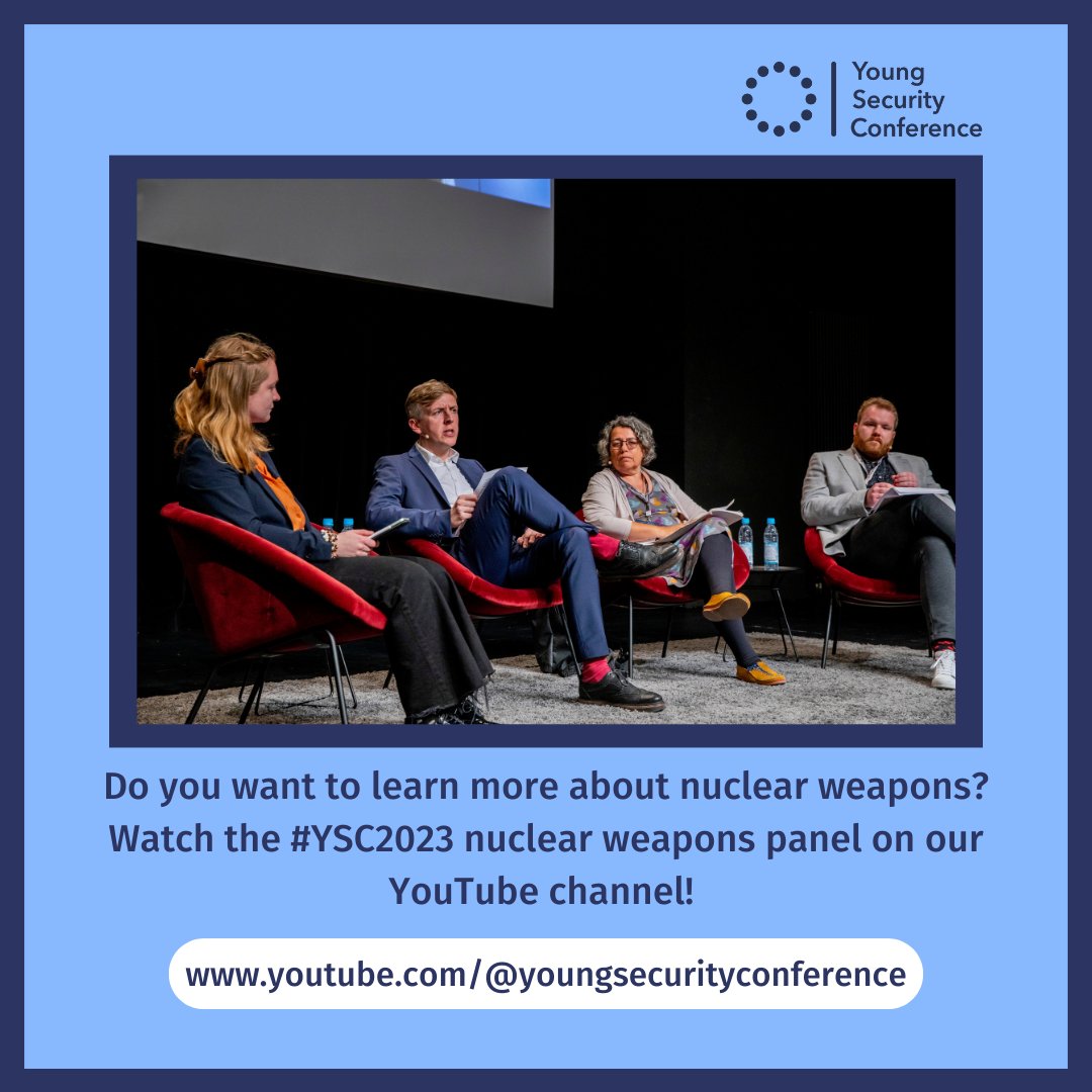 Thank you to @NKnowledges, Xanthe Hall (@nuclearfreede) and Juliane Hauschulz from @IPPNWgermany for leading Fellow sessions at the #YSC2023, sparking discussions on fear and nuclear disarmament.