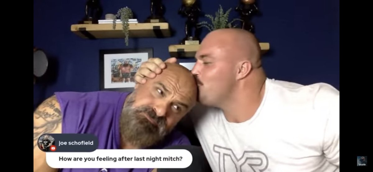 Catching up on last nights live and if this isn’t an image to warm the heart and soul I don’t know what is 😂 <a href="/biglozstrongman/">Laurence Shahlaei</a>