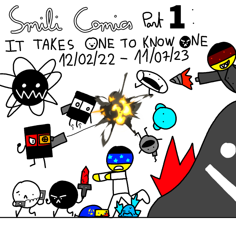 SmiliComic's tweet photo. THANK YOU for reading part 1 of the Smili comics : IT TAKES ONE TO KNOW ONE!
12/02/22 - 11/07/23
The Smili comics will be taking a short hiatus for the summer break. See you soon!
 #Smili #Comic https://t.co/fp0INLuox9