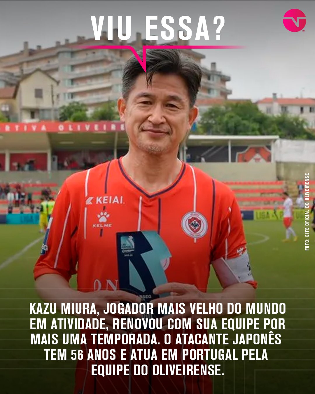 Kazu Miura, 56 anos, o mais velho de sempre a jogar em Portugal