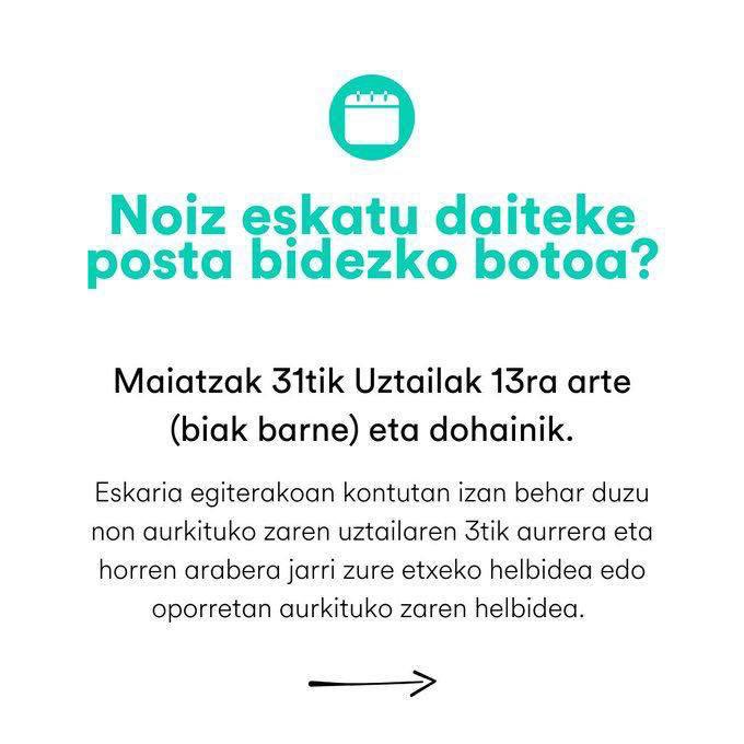 Josu_Estarrona's tweet photo. Bihar eta etzi 🗳️ ✉️ Ostegunean azken aukera #Espabilatu
Mañana y pasado 🗳️ ✉️ Jueves último día. #Espabilen
Tomorrow and after tomorrow 🗳️ ✉️ Thursday last day #GingerUp https://t.co/g4I7g04Y9G
