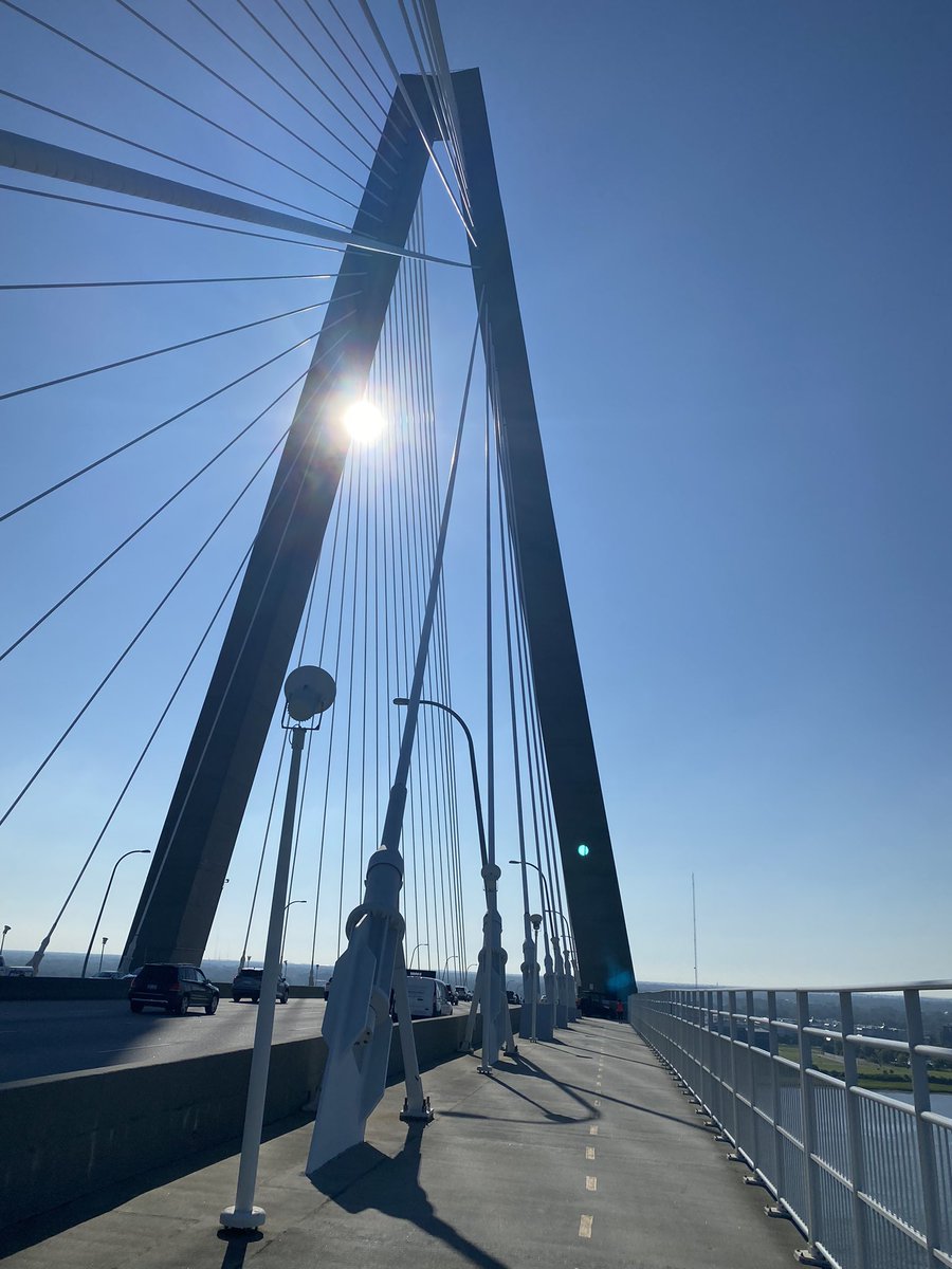 Bridge run complete! #CharlestonHarbor #CooperRiverBridge