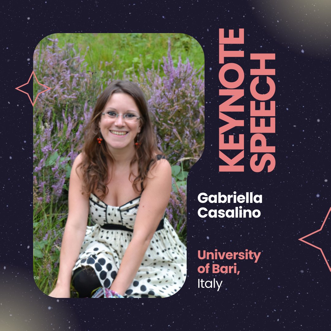 HELMeTO3's tweet photo. Meet HELMeTO's Keynote Speakers: this time, we introduce you to Professor Gabriella Casalino!

She is an Assistant Professor at the CILab Laboratory (department of Informatics, University of Bari, Italy), working on machine learning techniques applied to the Web Economy field. https://t.co/Lxt4GJWzY8