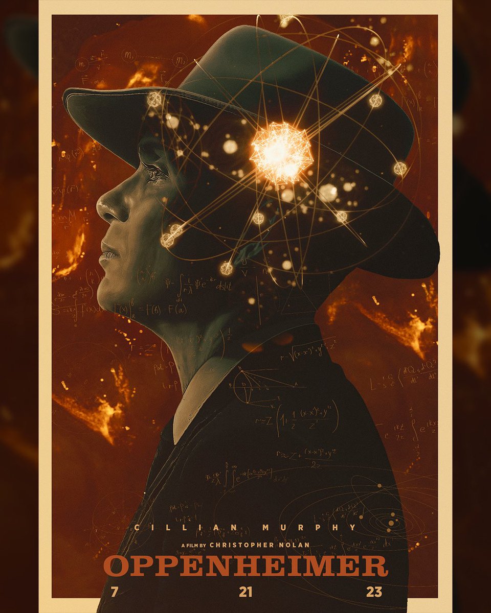 so good to finally had time to made something for me just for the pleasure of making a poster ! I had no choice to play around the new @christophernolann movie ! Nolan is one of my favorite director so making a poster for @oppenheimermovie was a true pleasure !

#oppenheimer