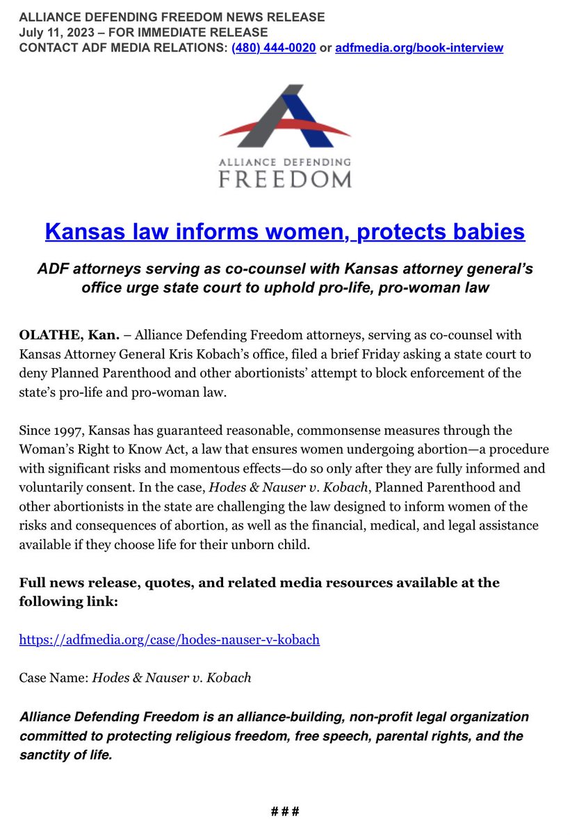 DubsEdmonds's tweet image. Women have a right to make informed decisions. adfmedia.org/case/hodes-nau… #prowoman #prolife #womendeservebetter @ADFLegal