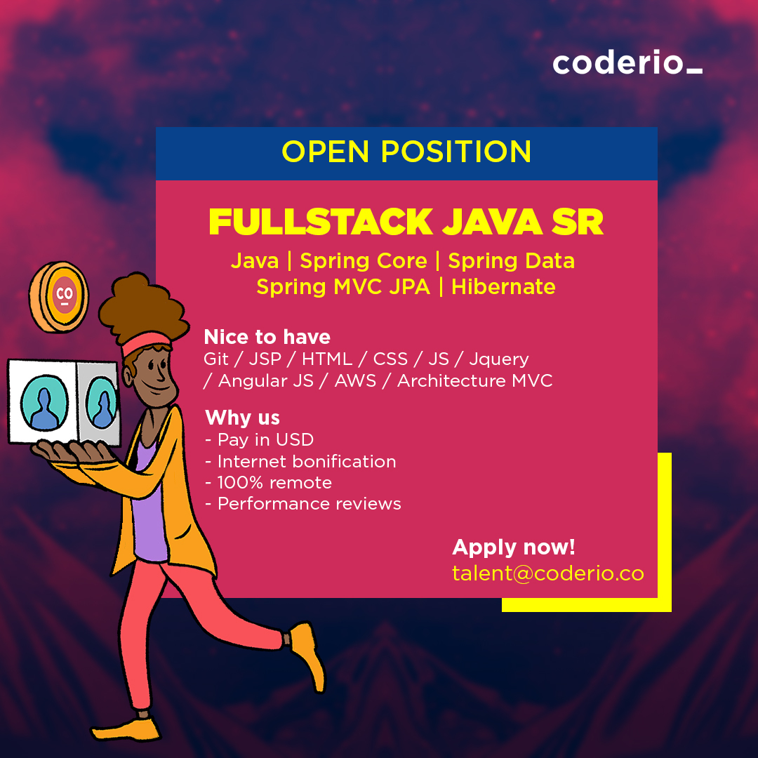 coderio_'s tweet photo. #WeAreHiring 🚨 Somos un grupo de personas de diferentes partes del 🌍 unidas por la pasión hacia la #tecnología ❤️ En #Coderio ofrecemos 👇 #CoderianTeam #technology #software #talent #WeLoveRemote
+ https://t.co/BWALPvKTm0