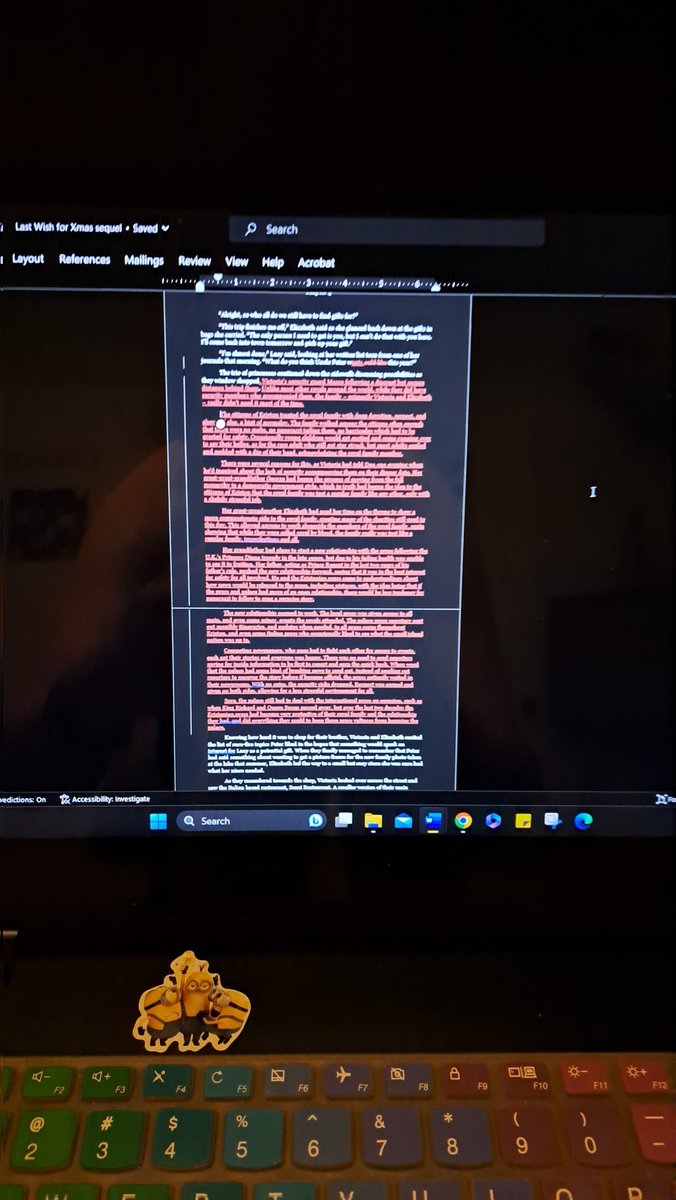JRMcCoyauthor's tweet image. So the "I need a paragraph to clarify this" may not have gone according to plan... #onepagelater
#editingprocess #editingproblems
#alwayswriting
I blame my editor who hasn't even read this yet lol
