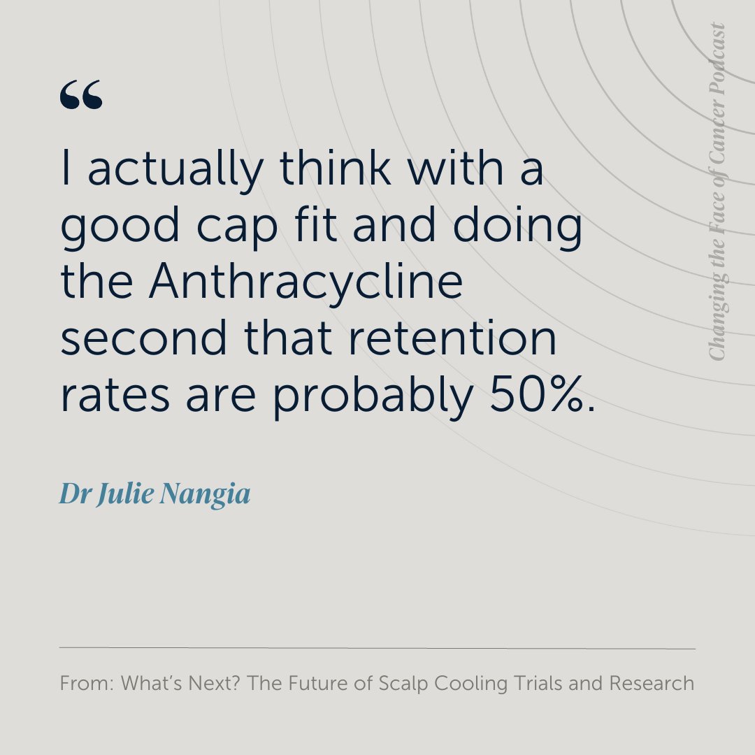 CTFOC_Podcast's tweet photo. Drug sequencing has been hypothesized to have an impact on #scalpcooling outcomes.

The experts proposed that administering Taxanes first means the patient and clinician are experienced at a good cap fit – ready for the harsher Anthracycline cycles.

https://t.co/89Hv6cNTJe https://t.co/30BW3oQ9tG