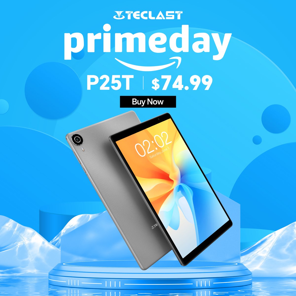 TeclastOfficial's tweet photo. Immerse yourself in the world of audio and video entertainment with Teclast P25T. Don't miss out on the incredible Prime Day deals!
๐Buy Now: https://t.co/80Kv6NW0Kw
#PrimeDay #Amazon #Teclast #BeAMaster #NoTeclastWithoutYou #promotion #epicdeal #bigsave #Tablet #P25T https://t.co/QEg3vIxB95