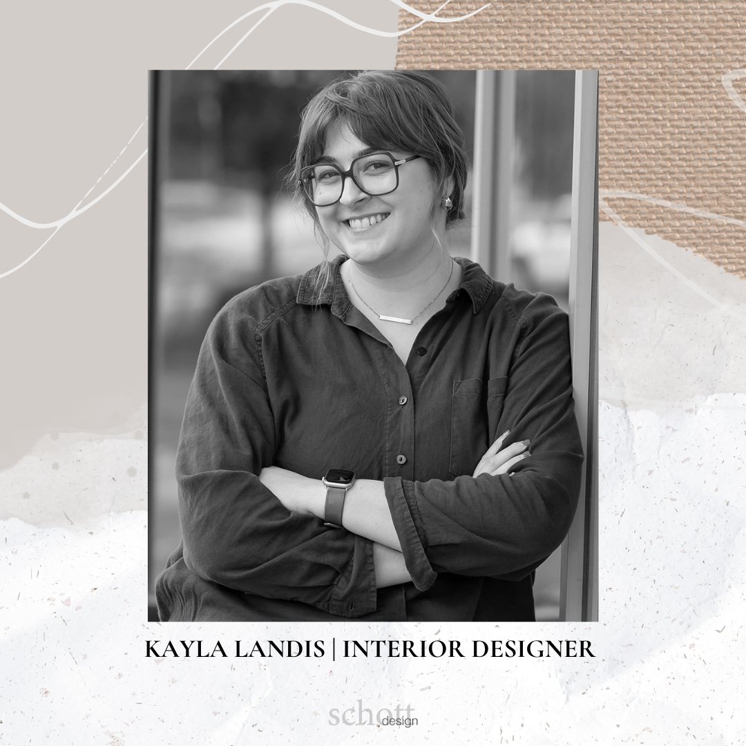 SchottDesignInc's tweet photo. #Introducing or newest #TeamMember - Kayla! 

Kayla is a Purdue Grad who recently relocated to Indy with her husband and 2 golden retrievers!   She enjoys true crime podcasts, reading and treasure hunting at thrift stores.  

We are so excited to have her on our team! https://t.co/edlIKADh9R