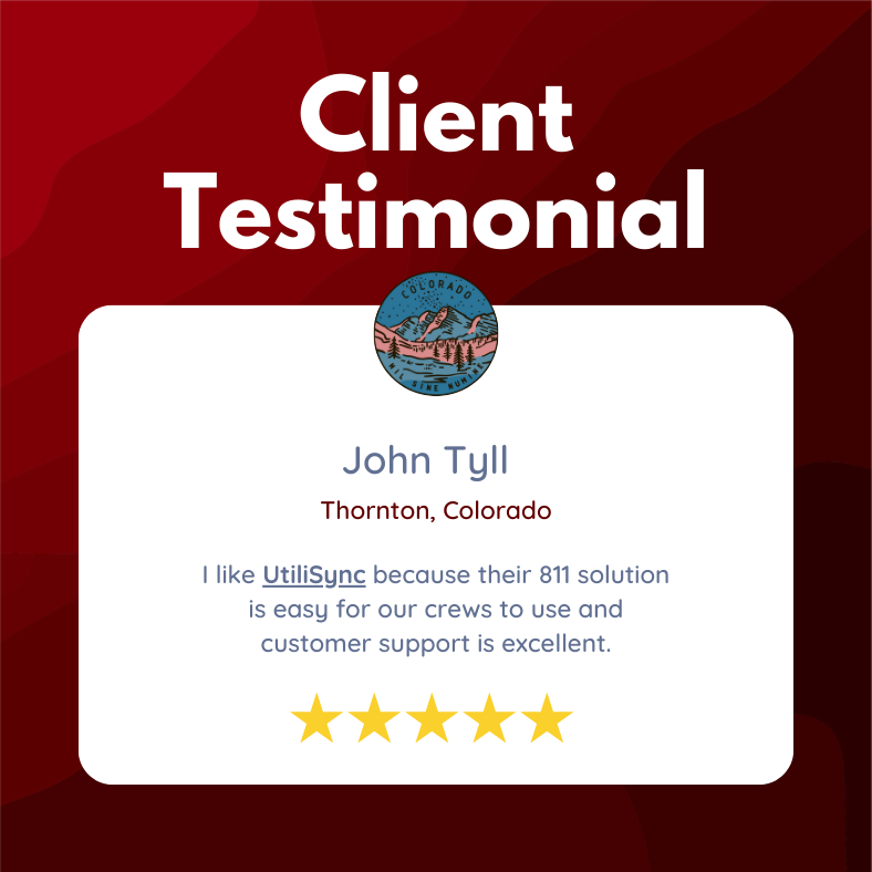 UtiliSync's tweet photo. A Transformational Partnership: John Tyll from Colorado shares his  experience with #UtiliSync software.🌟🤝💼 #CustomerExperience #Testimonial #UtiliSyncDocs #UtiliSync811 #ArcGIS 

Get your free demo with #UtiliSync at https://t.co/tTqEw3pC45 https://t.co/26WcYzZUzC