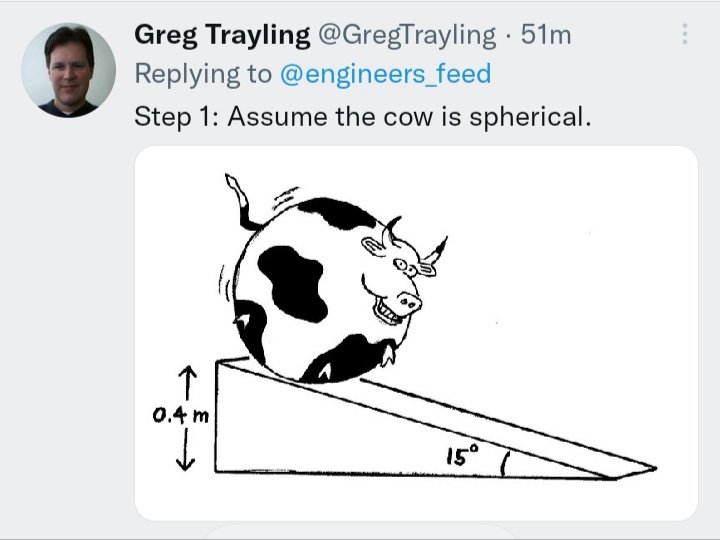 eugael_x's tweet image. #SphericalCow 🤣