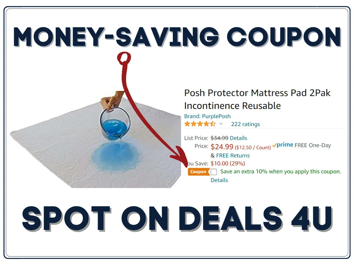 JudyCConnelly's tweet image. 🅶🅴🆃 10% 🅾🅵🅵! BEST WATERPROOFPAD YOU WILL EVER BUY! Whether it's on a mattress, changing table, or pet carrier, this 4-layer soft and super-absorbent pad is washable and reusable. amazon.com/dp/B01N4F7B9U?… 

#absorbentpad #mattresspad #protectorpad #incontinence