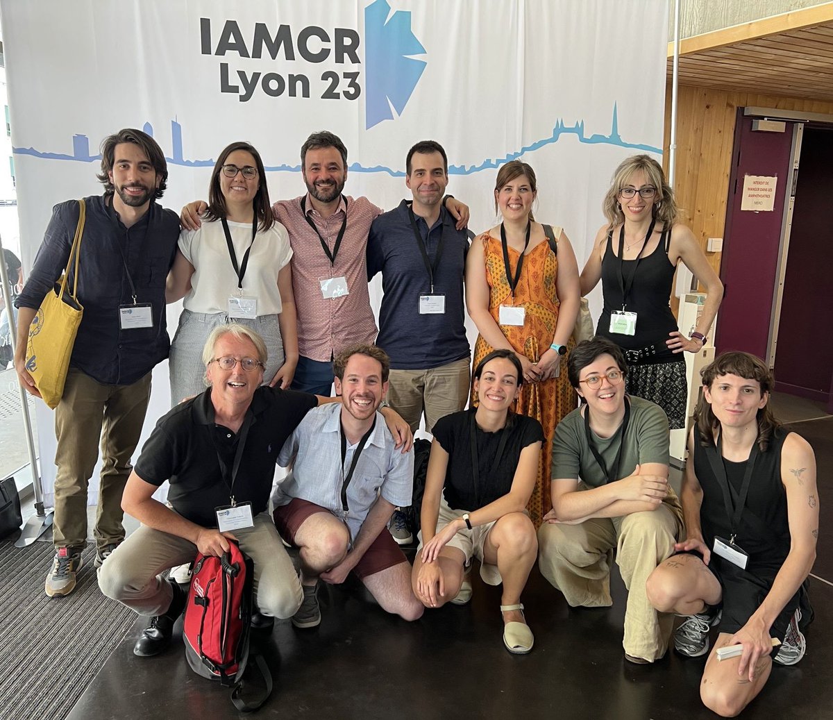 r_cuartielles's tweet image. Representació de @comunicacioUPF al Congrés #IAMCR2023 de Lió