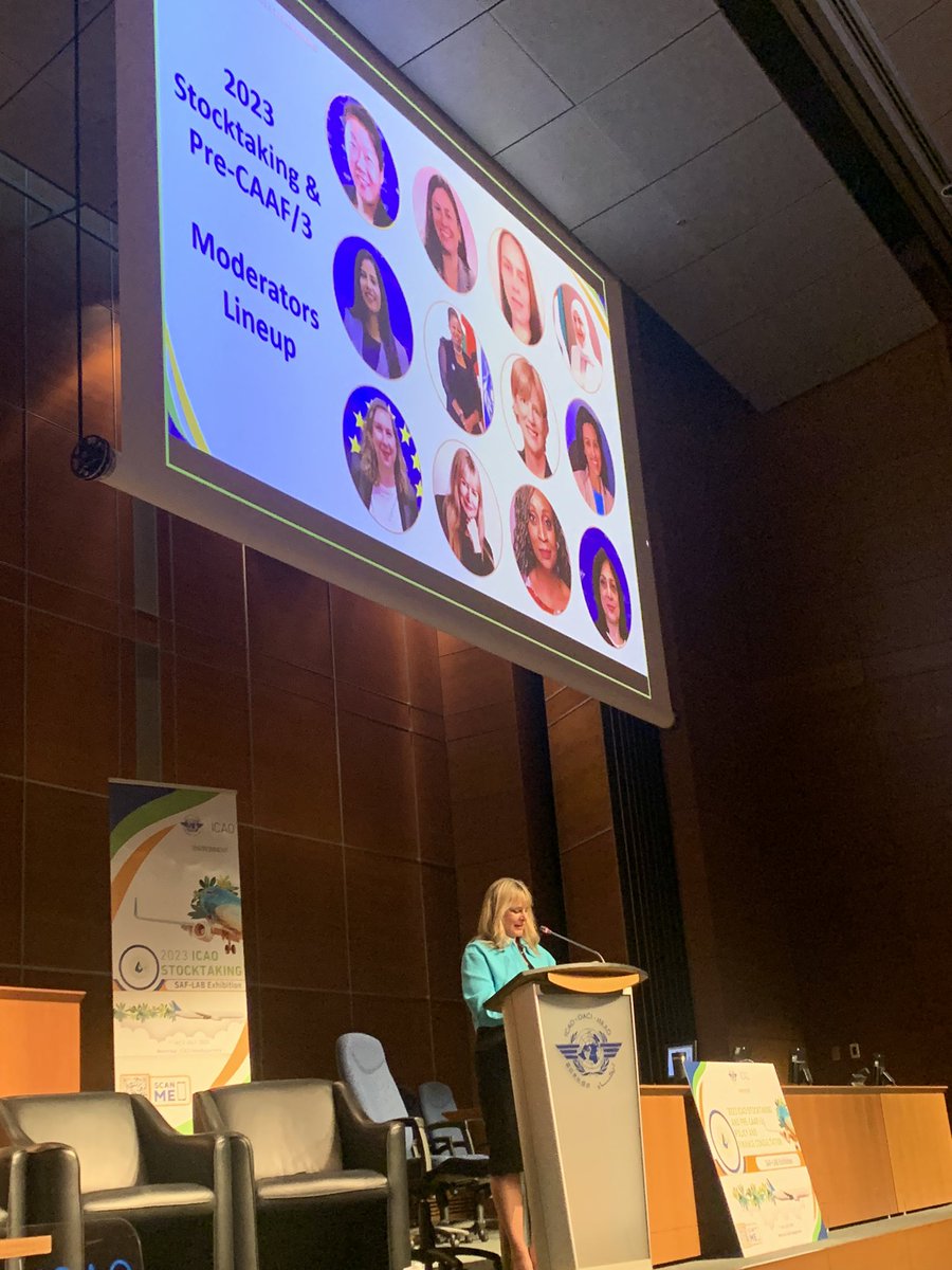 icao's tweet photo. As we strive for greater #GenderEquality in #aviation, the 2023 #ICAOStocktaking has a lineup of all female leaders in #aviation who will be moderating each of the sessions over the next 3 days! 🙌 

View the full event programme here 👉 https://t.co/MvhZwfFQBG https://t.co/eITkGTr3WF
