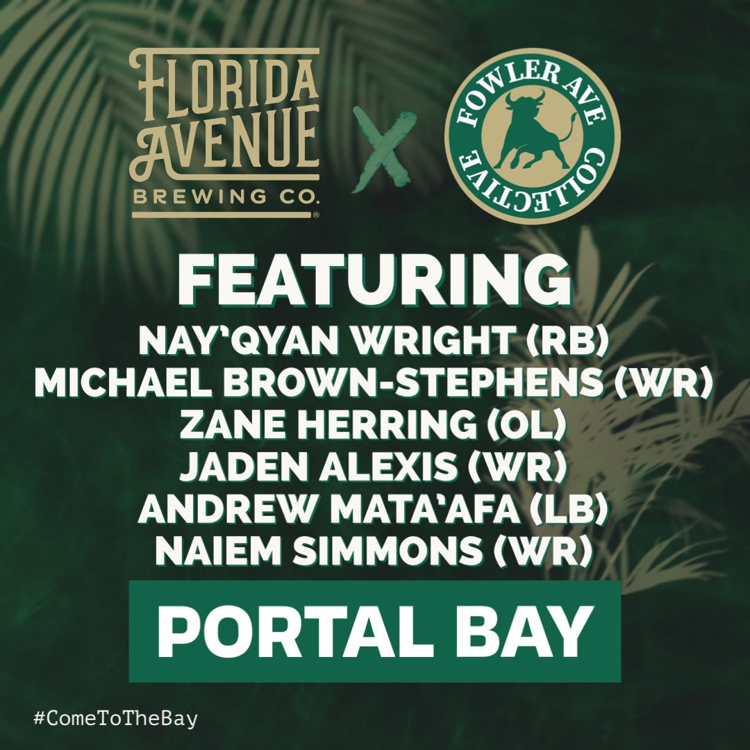 Fowler Ave Collective🤘 (@fowleravenue) on Twitter photo Morning Bulls fans❗️We told you membership has its perks
See you July 30 @ 3:00pm at <a href="/FloridaAveBrew/">Florida Avenue Brewing Co.</a> for a meet and greet with fun and games to welcome some of the newest faces of <a href="/USFFootball/">USF Football</a> 🏈 to Tampa Bay🤘
Get your tickets ⤵️
🔗 fowleravenue.com/events Morning Bulls fans❗️We told you membership has its perks
See you July 30 @ 3:00pm at <a href="/FloridaAveBrew/">Florida Avenue Brewing Co.</a> for a meet and greet with fun and games to welcome some of the newest faces of <a href="/USFFootball/">USF Football</a> 🏈 to Tampa Bay🤘
Get your tickets ⤵️
🔗 fowleravenue.com/events