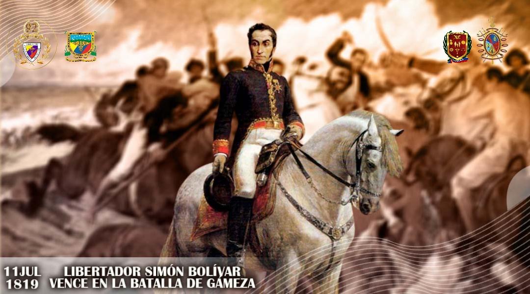 🗓 #11Jul || ¡Conmemoramos la Batalla de Gámeza! La grandeza de nuestros ejércitos libertadores que lucharon para liberar las tierras neogranadinas del imperio español, nos llena de fuerza para continuar la defensa de la Patria ante las canalladas imperiales. ¡Viva Bolívar!