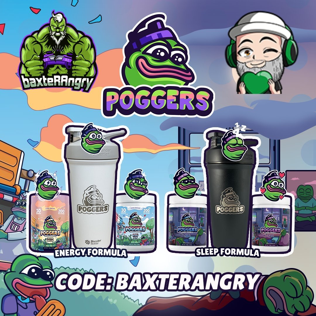 baxteRAngry's tweet photo. If you need some energy⚡or you need to relax💤check out @DrinkPOGGERS they've got you covered. Use code BAXTERANGRY at checkout. #Ad
Have fun, play ANGRY!
Live, Laugh, SMASH!
#AngryArmy 👊🏻😡 #TeamAngry https://t.co/5FfcxGsjLt