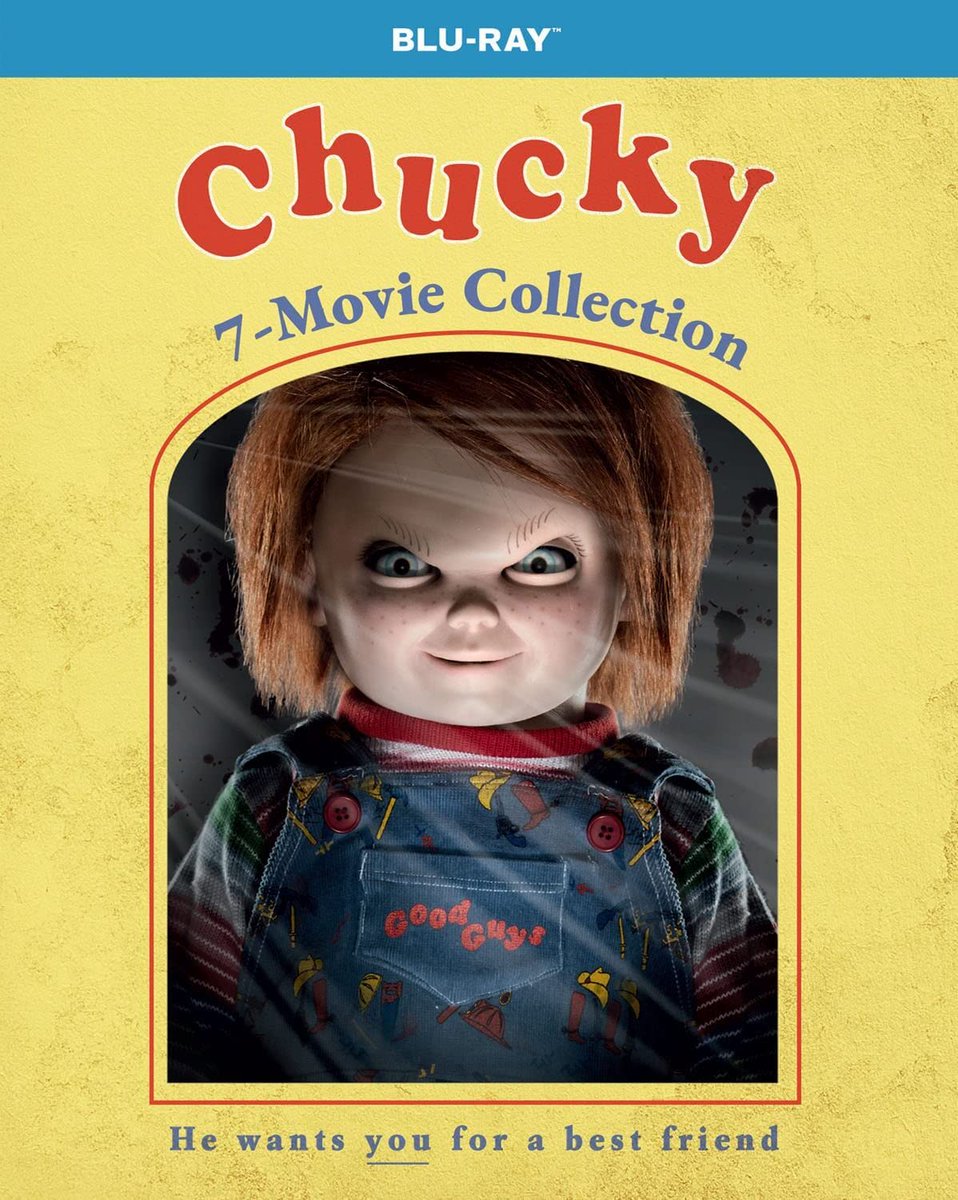HorrorDNA's tweet photo. #Deal Prime members can grab the CHUCKY 7 MOVIE COLLECTION on Blu-ray for $24.99! #horror #ad #amwatching #FriendsToTheEnd

https://t.co/JJFZYeljwD https://t.co/hDjxDULJjJ