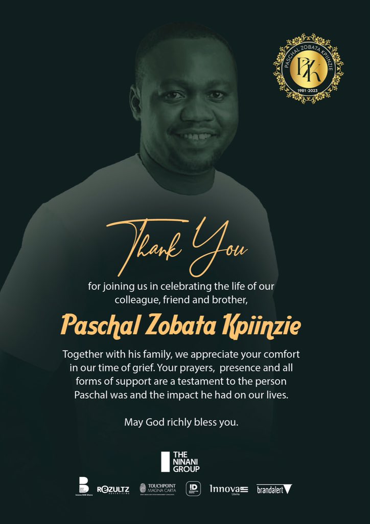 Rezultzgh's tweet photo. 🙏🏾🙏🏾 Thank you for being there for us through our hard times.

#ReZultzAdvertising #KandaWeDey #RIPPaschal #Gratitude #NinaniGroup https://t.co/YeymtbOp57