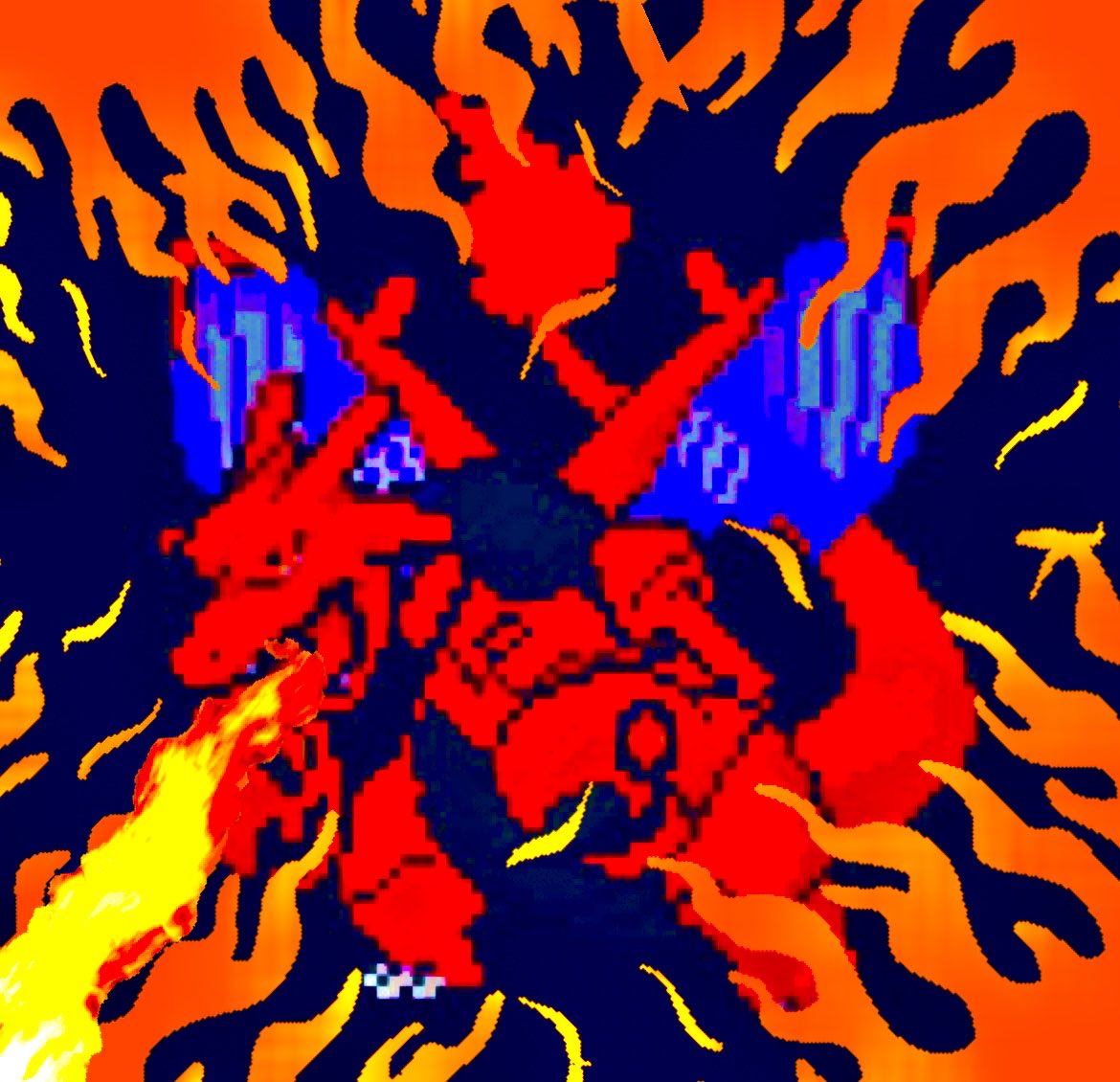MikeySigety's tweet photo. Charizor 
#charizard🔥 #charizardart #charizardpokemon #charizard #scizor #scizors #scizorpokemon #scizorart #pokemonfusionsprite #pokemonfusionsprites #pokemonart #pokèmon #pokemon #pokemonfusionart #pokémonfusion #pokemonfusions #pokemonedit #pokemonpixelart #flame #fire https://t.co/VhVaGQ9IZN