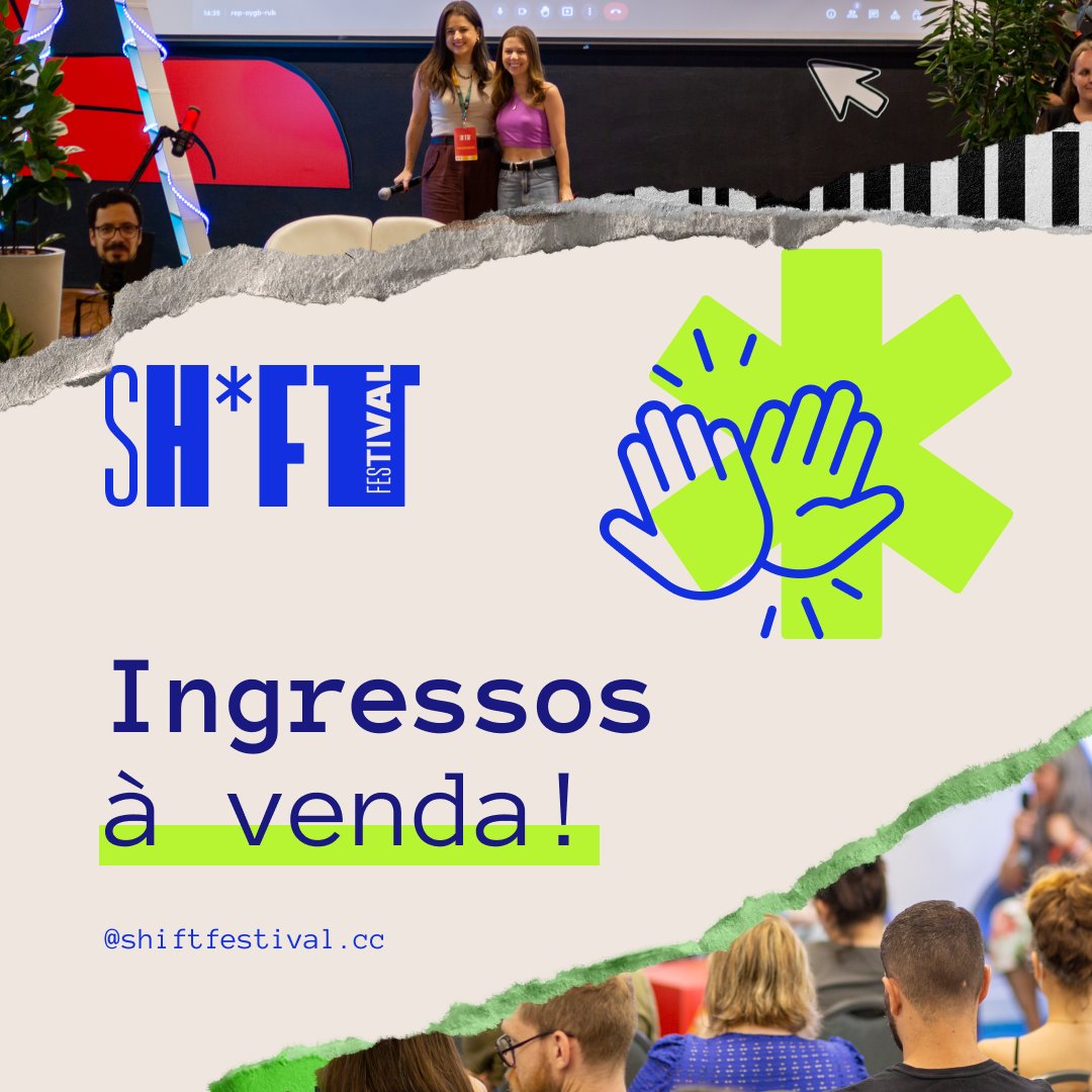 shiftfestivalcc's tweet photo. Você sabia que já temos data e já estamos com as inscrições abertas para o SH FT Festival 2023? 

Bora que vai ser demais!🤙 https://t.co/8tspWq3YoX