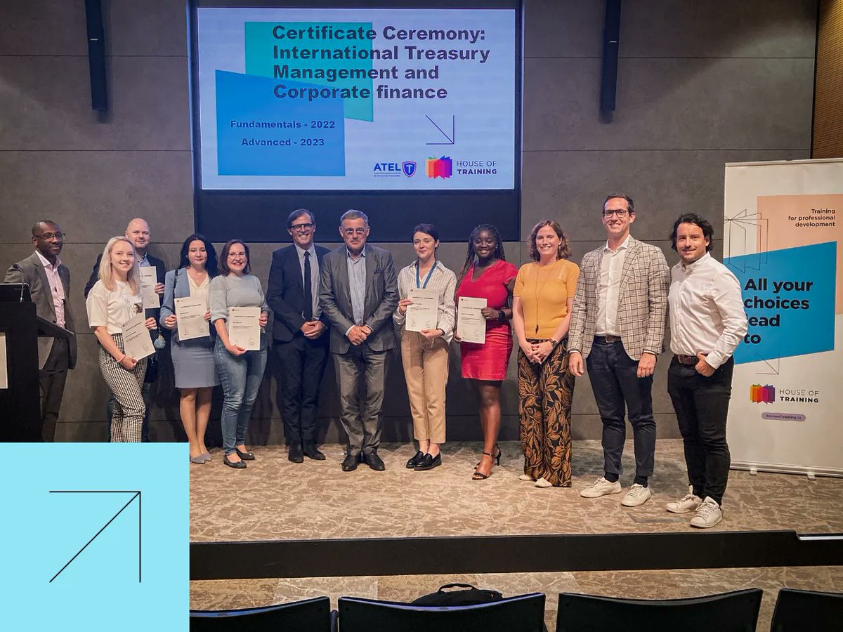 🎓Congratulations to all laureates of the International Treasury Management and Corporate Finance - Fundamentals and Advanced programmes, organised in partnership with the ATEL - Luxembourg Association of Corporate Treasurers. #TreasuryManagement #CorporateTreasury