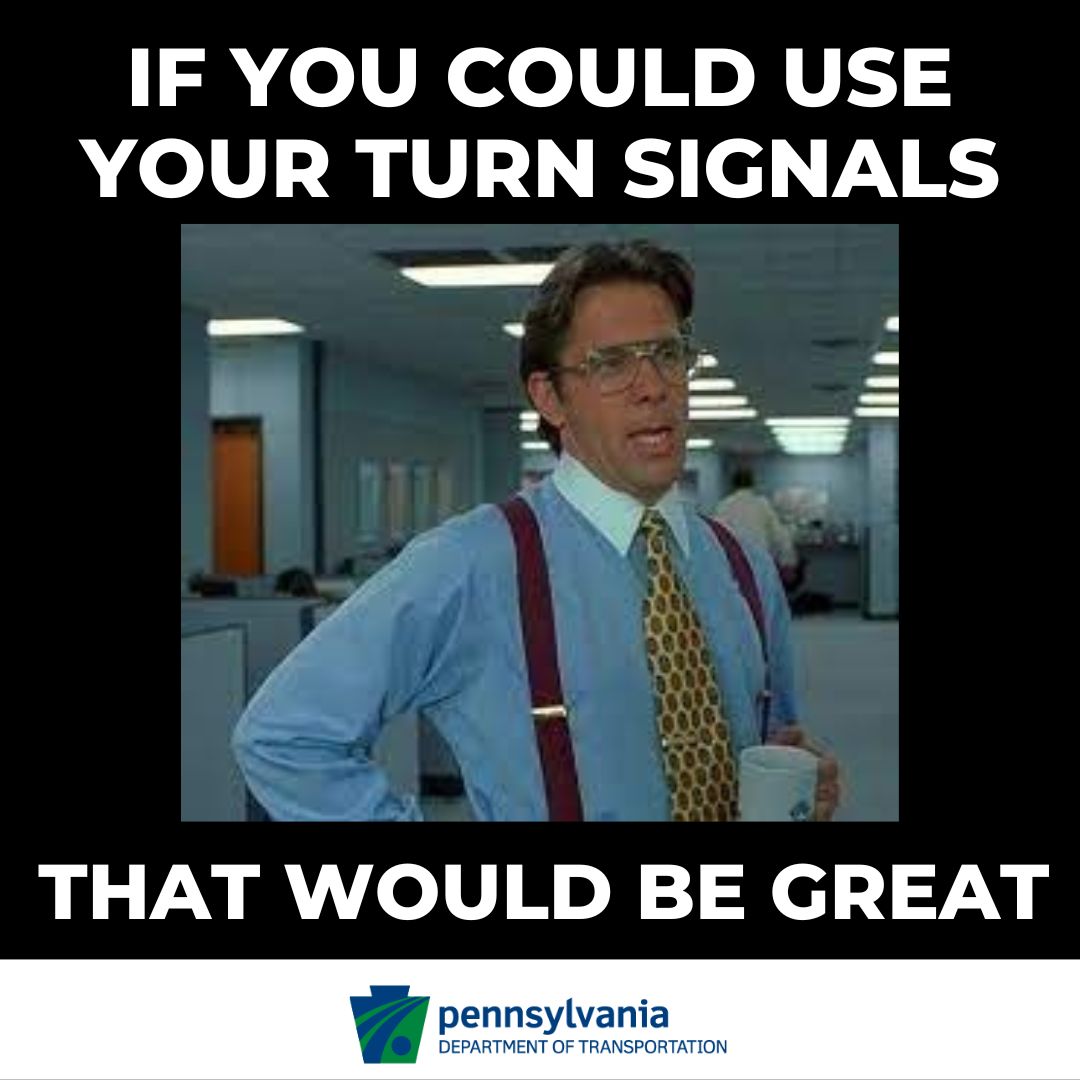 511PAPhilly's tweet photo. Remember always to use your turn signals while changing lanes! Other drivers CANNOT PREDICT which lane you might switch into. https://t.co/Bx7jY04ENk